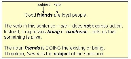 Good friends are loyal people... the subject here is FRIENDS and the predicate is ARE, which can be miserable.